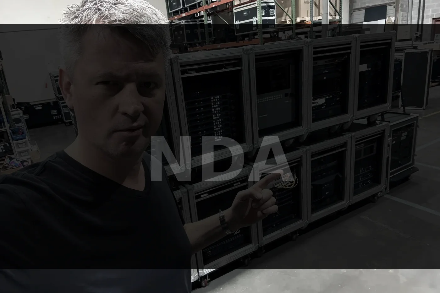 Team member with multi-rack equipment system